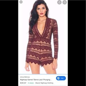 COPY - Nightcap maroon Sierra romper.